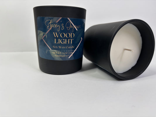 Wood Light Candle